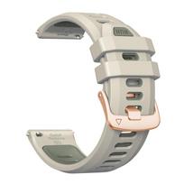20mm Two-Tone Silicone Strap For Garmin Forerunner 170 170Music Forerunner 70 570 42mm 165 245 Vivoactive 6 5 Venu 2 Plus Band 20MM Width gray