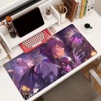 Game Genshin Impact Durin Mouse Pad Square Office Gaming Desk Mat Waterproof Non-Slip Rubber Decorative 30cmx60cm(11.8x23.6inch) black