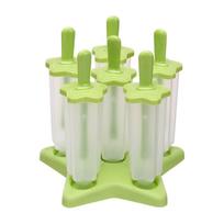 Durable Reusable Ice Cream Molds Easy To Fall Off Homemade DIY Ice Cream Tools Food Grade Plastic Popsicle Mould Home Kitchen red