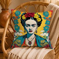 Art FFrida KahloS Cushion Cover Ultra Soft Pillowcase CloudLike Comfort Fabric with Concealed Zipper 45cmx45cm(18x18Inch)