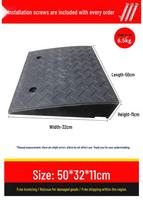 Rubber Door Sill Ramp Mat for Home & Road Use 50*32*11 gray