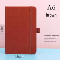 A5 Strap Notebook - Elegant Office Diary Planner with Logo brown