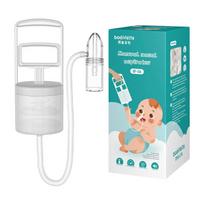 Hand-Operated Air Pump Nasal Aspirator Safe Gentle Nose Suction Tool For Infants A white