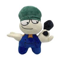 25CM Dave And Bambi Plush Toy Cartoon Soft Stuffed Game Character Christmas Birthday Gift for Kids 25-30CM gray