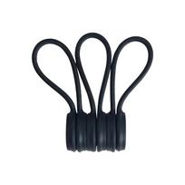 Reusable Magnetic Cable Ties Cord Organizer Silicone Magnetic Cable Ties Earphone Organizer Elastic Silicone Cable Ties For Home
