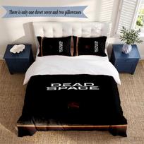 Dead Space 3‑Piece Bedding Set Soft Microfiber Duvet Cover Pillowcases Comfortable Bed Linen for Bedroom Decoration 135cmx200cm white