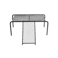 Raised Poultry Platform Set with Metal Ramp, 2 Pack Feeding and Resting Stand for Brooder Organization L gray