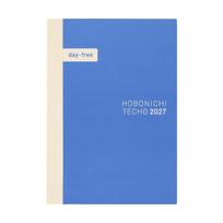 Hobonichi Techo 2027 Day-Free Planner A5 Size Monthly and Notebook Jan Start Monday Start Tomoe River Paper A6 white