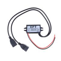 DC-DC 12V į 5V Mini A tipo USB dvigubas konverteris žeminantis maitinimo modulis 0