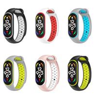 Strap for Mi Band 10 9 8 7 6 5 4 3 Sport Bracelet watch Silicone wrist strap Smartwatch Wristband Replacements For xiaomi band bracelet Miband Strap MiBand 5/6/7 gray