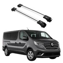 Stogo bagažinė RENAULT TRAFIC nuo 2014 m., sidabrinė, klasikiniams stogo bėgeliams