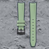 Advanced Silicone Strap For Omega X Swatch Joint MoonSwatch 20mm Quick Release Curved End Watch Band For Rolex Seamaster 300 20mm gray