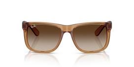 [Ray-Ban] Sunglasses 0RB4165F JUSTIN RUBBER BEIGE GRADIENT BROWN (BeigeBrown) 68141355 Asian Fit Polarized brown
