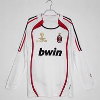 AC Milan Retro UEFA Champions League Jersey 22 Kaka Fan Edition Short Sleeve Football Shirt Men Women XL