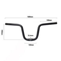 -light Handlebar 254 Mm Terminal 222 for Mountain Bike black