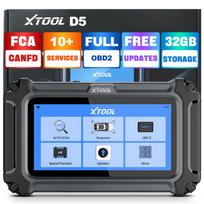 USA EU Stock XTOOL D5 Obd2 Diagnostic Scanner 10+ Reset Service Diagnosis Machine for Cars Best Price Lifetime Free Update 5.45" Battery Powered