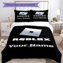 Roblox Personalized Name Bed CoverBed Design for Study room Soft Bedding Bedroom Decor Birthday/Christmas Gift Idea 140cmx210cm