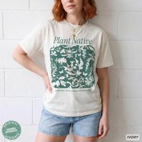 Native Plant T-Shirt: Comfort Colors Gardening Shirt L