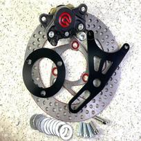 Electric Scooter Brake Conversion Kit Brakes E-Bike Small Caliper Disc Upgrade Black- Small Crab 4pcs Set gray