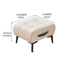 Footstool Ottoman Bench Solution for Home balta