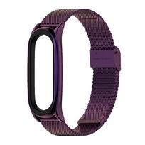 Mi Band 7 Bracelet Fits Mi Bracelet 3/4/5/6 Smart Watch Mi Band 6 Stainless Steel Metal Watch Band UTHAI S42 For Mi Band 3 4 5 6 black