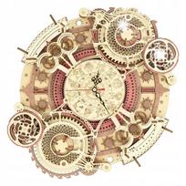 Robotime Foldable Wooden Model 3D Puzzle - Zodiac Mechanical Clock