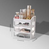 Kosmetikos laikymo dėžutė Makiažo dėklas Papuošalų konteineris Makiažo organizatorius stalčiai darbalaukio laikymo dėžutės makiažo šepetėlio laikiklis 23.3x17x26.8cm