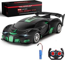 Nuotolinio valdymo automobilis 2,4 GHz įkraunamas didelės spartos 1/18 RC automobiliai Žaislai Automobilių lenktynės Hobis su žibintais Kalėdų gimtadienio dovanos vaikams žalia/juoda