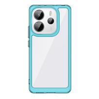 Xiaomi Redmi Note 14 dėklas Prabangus silikoninis skaidrus buferis Redmi Note 14 dėklas TPU smūgiams atsparus telefono dėklas Redmi Note 14 dangtelis Redmi Note 14 5G juoda