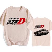 Japoniško Anime Initial D ES Dydžio Marškinėliai Redsuns Animacinis Gotikiniai Viršutiniai Drabužiai AE86 Juokingi Harajuku Manga Marškinėliai Vyrams Grafinis Marškinėlis Vyriškas M beige