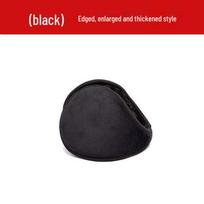 Unisex Velvet Winter Earmuffs: Cozy, Antifreeze Ear Warmers for Cold Weather Protection Ear Cover Diameter 14cm black