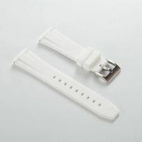 18mm 19mm 21mm 20mm 22mm Vandeniui atspari apyrankė Aukštos kokybės silikoninė laikrodžio apyrankė Swatch, Omega Moonswatch apyrankei 22mm balta