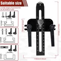 Thin Rip Jig Table Saw Jig Guide Fast Thin Ripping Guide Sturdy Thin Rip Table Saw Jig Cuts Works with Table Saw Router Table Ba juoda