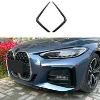 1 pora priekinio buferio spoilerio skirstytuvo oro angos rūko žibinto grotelių apdailos BMW 4 serijai G22 G23 G26 M Sport 2020 2025 2025 priedai gray