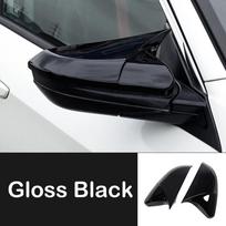For Honda Civic 10th 2016 2017 2018   Car Rearview Side Mirror Cover Wing Cap Exterior Door Housing Shell Trim Sticker Gloss Black black