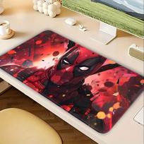 overlock Mouse Pad Desk accessories Computer Laptop Pad Game Console Pad Keyboard Mouse Pad office Pad Cool Marvel Deadpool 220x180x2mm red