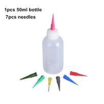 50cc Keramikos Molis Dažymo Buteliukas Spaudžiamas Molis Buteliukas Daugialypės Adatos DIY Tekstūra Keramikos Dažymo Glazūra Dažytas Molio Skulptūros Įrankis white