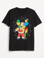 Simpsons Family Merry Christmas For All Cotton Black S234XL Unisex Shirt KN171 Unisex T-Shirt L black