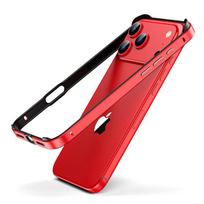 Kosminės oranžinės spalvos aliuminio metalo silikoninis buferio dėklas, skirtas For Iphone 17 Air 16 Pro Max 1 Plus 14 13 12 17Pro 17Air telefono priedams iPhone 14 red