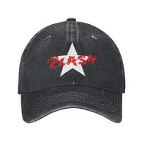 The Clash Beisbolo kepuraitės Laisvalaikio Nusidėvėjusios Išplautos Snapback Kepurė Unisex Lauko Treniruotėms Be Struktūros Minkštos Kepurės Kepurė One Size gray