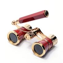 Originalios Prekės Britiški Retro Operos Žiūronai HD Nešiojami Kišeniniai Žiūronai su Rankena Visas Metalas Koncertui Handle-Red raudona