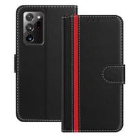 Applicable to ITEL S26 Ultra mobile phone leather case A200 PLUS 4G new splicing contrasting color card wallet For other models, please consult customer service black