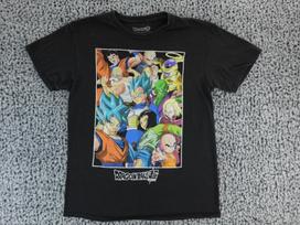 Dragon Ball Super Shirt Men's Medium Black Anime Goku Graphic Tee Short Sleeve Unisex T-Shirt L gray