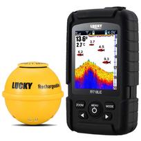 LUCKYLAKER Waterproof Wireless Fish Finder for Surf Ice Bass Fishing Fishing, Fishing, yellow