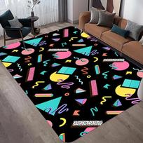 Arcade Stars Bowling Alley Carpet 90S Arcade Retro Rug Home Theater Movie Room Floor Mat Gamer Room Décor Retro Gift 40x60cm brown