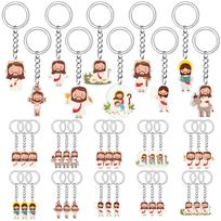 30 Pcs Acrylic Jesus Keychains Bulk Christian Mini Key Chains Religious Cross Jesus Scripture Church Keychain Gifts For Easter S white
