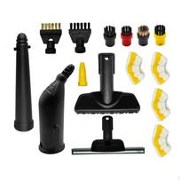 Steam Cleaner Accessories Set Dust Remove Premium Nozzle for Floor Sofas Mop black