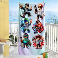 Roblox Beach Towel Super Soft & Absorbent Comfortable Lightweight 70cmx140cm(27x55inch)