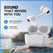 1:1 Pro 2nd TWS True Wireless Bluetooth Earbuds 30 Hours Playtime With Charging Case In-ear Headphones Long Battery Life Earphones balta