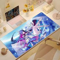Genshin Sandrone Columbina Mouse Pad Large Nonslip Lockedge Desktop Computer Desk Mat Keyboard Mousepad Office Gamer Student 800x300x2mm blue